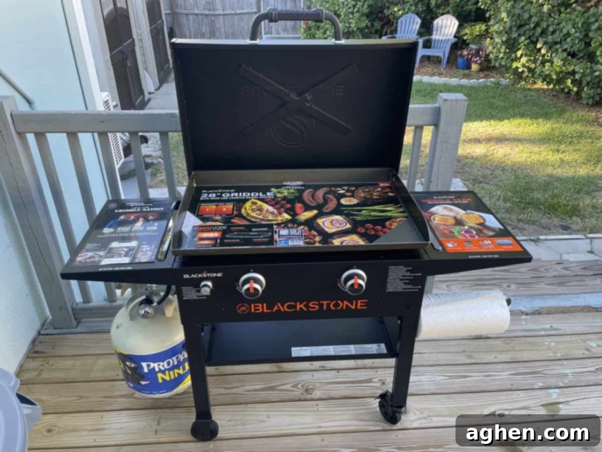 close up of food cooking on a blackstone griddle