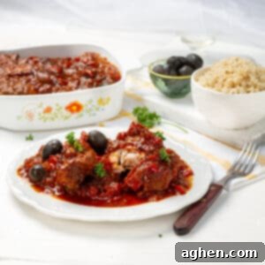 Smart & Savory Chicken Cacciatore 10 Chicken Cacciatore served with a side of rice