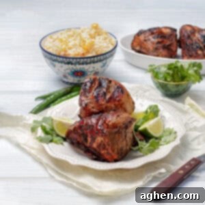 Jerk Chicken served in a plate