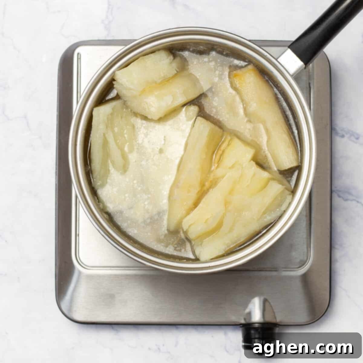 Golden Yucca Delights 4 cooking the yuca