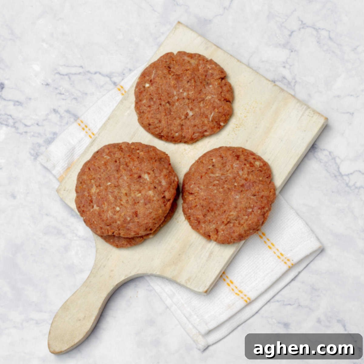 Weight Watchers Pork Burgers: Grill-Time Perfection 5 3 burger patties on board