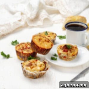 Weight Watchers Pork Egg Bites: Effortless On-the-Go Breakfast Solution 9 Pork Egg Cups served with black coffee