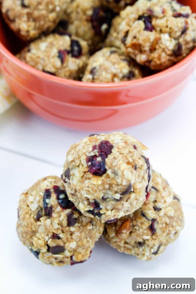 Delicious no-bake energy balls, perfect for a healthy snack.