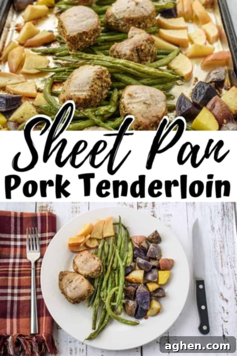 Sheet Pan Pork Tenderloin Recipe Pin