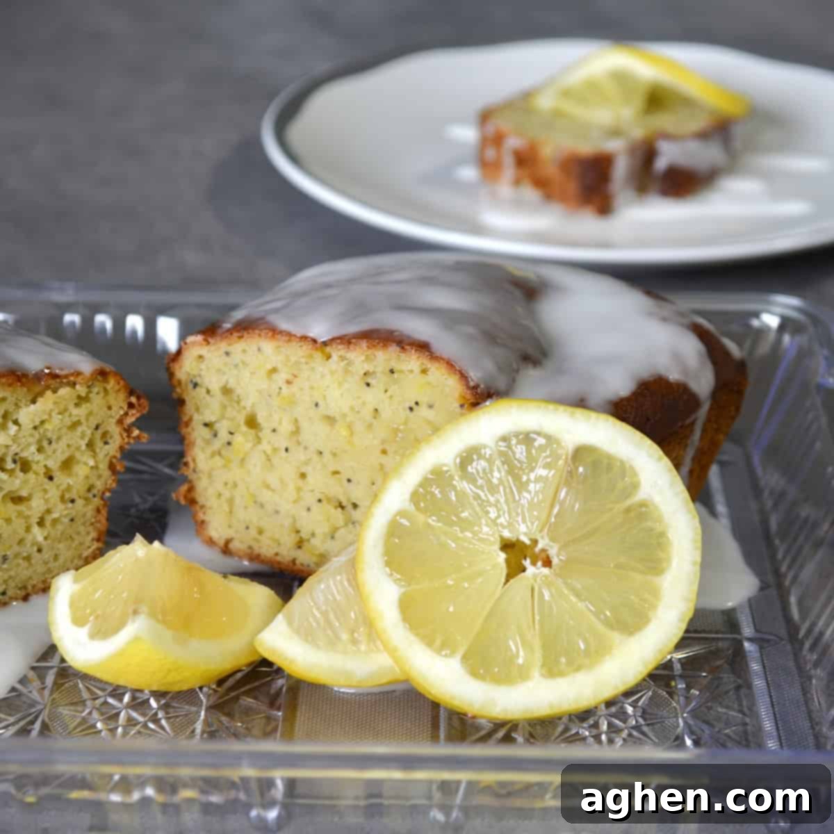 Weight Watchers Lemon Poppy Seed Loaf: A Slice of Pure Joy 2 Weight Watchers Lemon Poppy Seed Loaf with fresh lemon slices and a zesty glaze, perfect for a healthy treat.