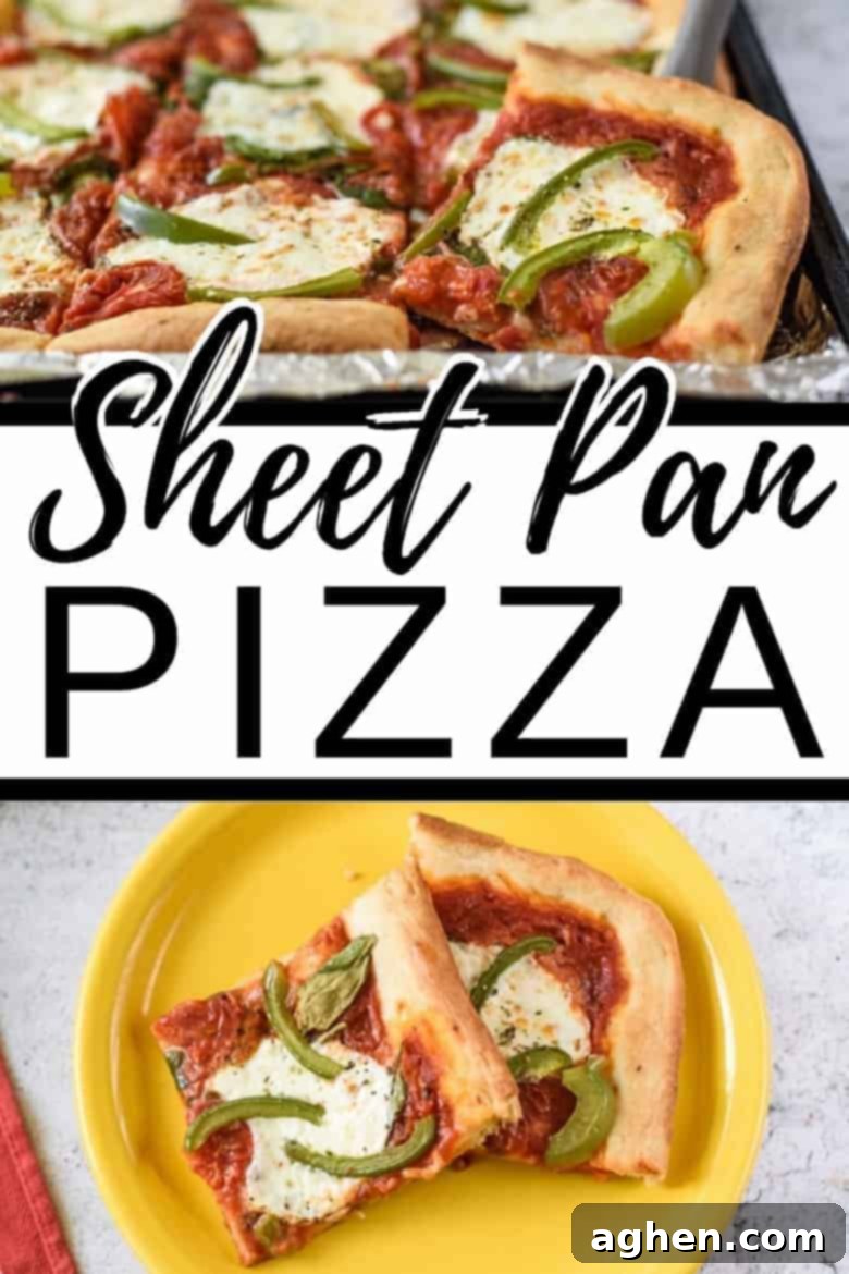 One-Pan Wonder Pizza 9 Sheet Pan Pizza Pin