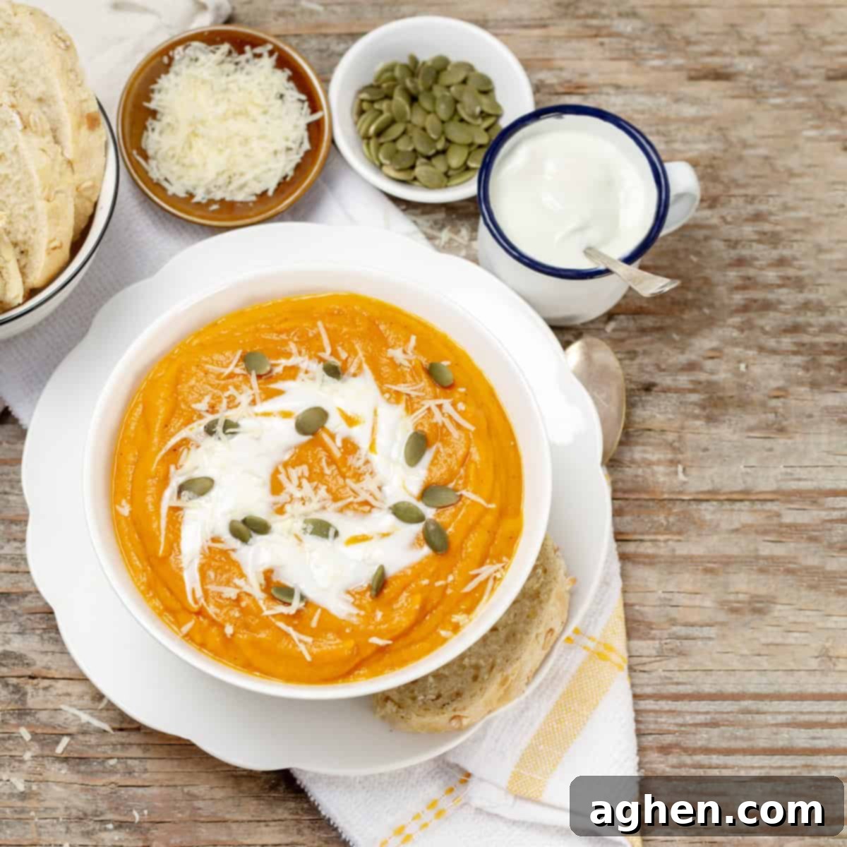 Velvety Roasted Carrot Soup 2 Roasted Carrot Cream served in a bowl