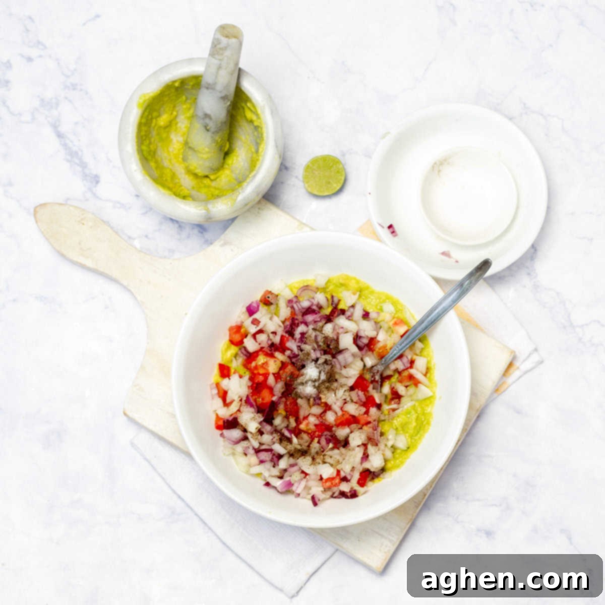 This Must-Try Weight Watchers Guacamole 6 Dice the roma tomato and chop the fresh cilantro in the avocado mixture