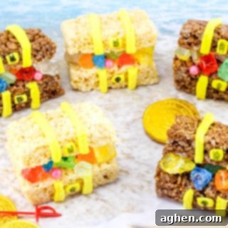 Edible pirate treasure chest treats are easy to make and perfect for pirate-themed parties and Talk Like a Pirate Day. 