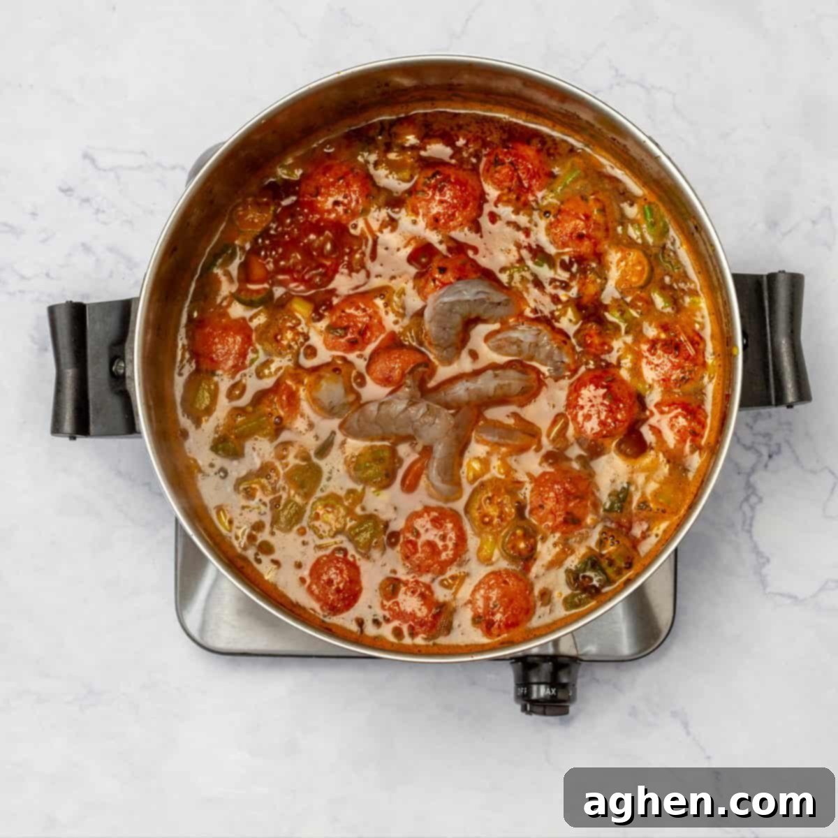 My Weight Watchers Gumbo Recipe: Enjoy Gumbo Guilt-Free 9 Gumbo simmer on medium flame