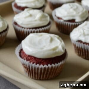 red velvet cupcake upclose