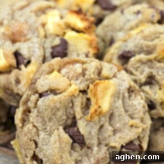 Homemade Caramel Apple Chocolate Chip Cookies
