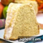 Warm Spiced Apple Cider Bundt 9 Slice of Apple Cider Bundt Cake