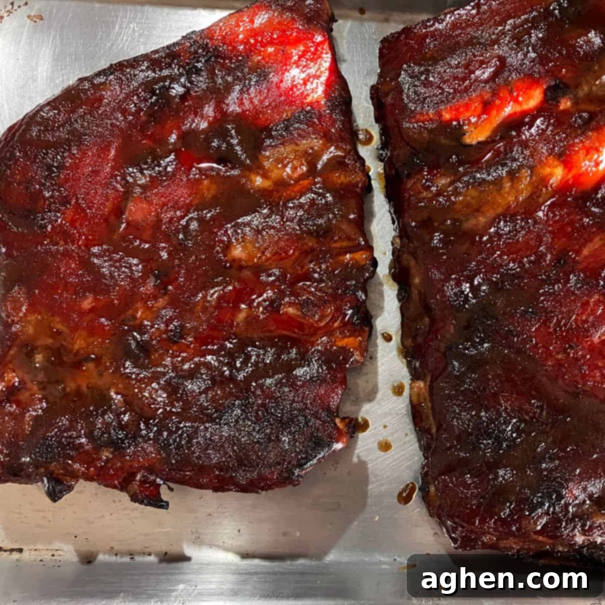 Masterbuilt Smoker Secrets for Irresistible Ribs 6 glazed ribs under broiler