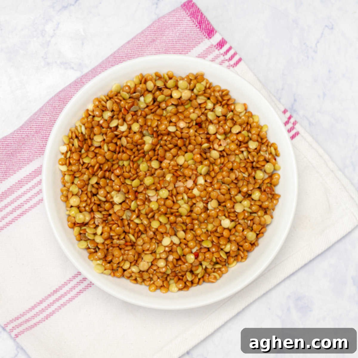 Lentils soaked overnight. 