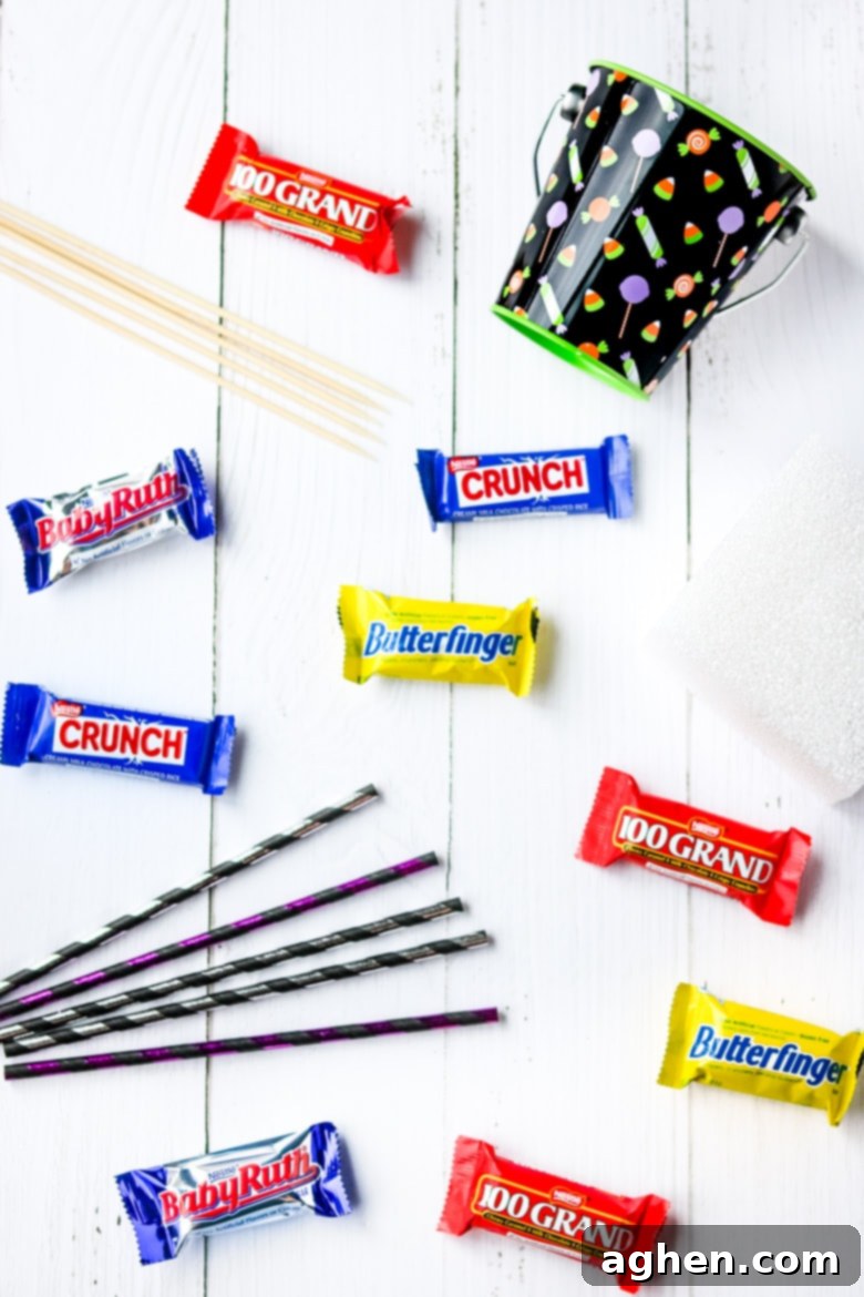 Candy Bouquet Supplies and Materials