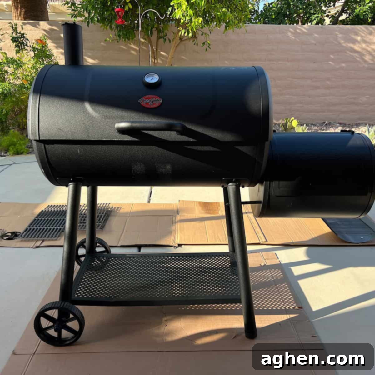 Your First Offset Smoker: Avoid My Biggest Mistakes 2 A pristine offset smoker ready for its first smoke, hinting at delicious BBQ to come.