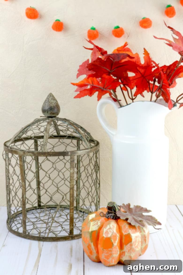 DIY Halloween pumpkin garland