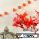 Fluffy Pumpkin Strand 8 DIY pumpkin garland