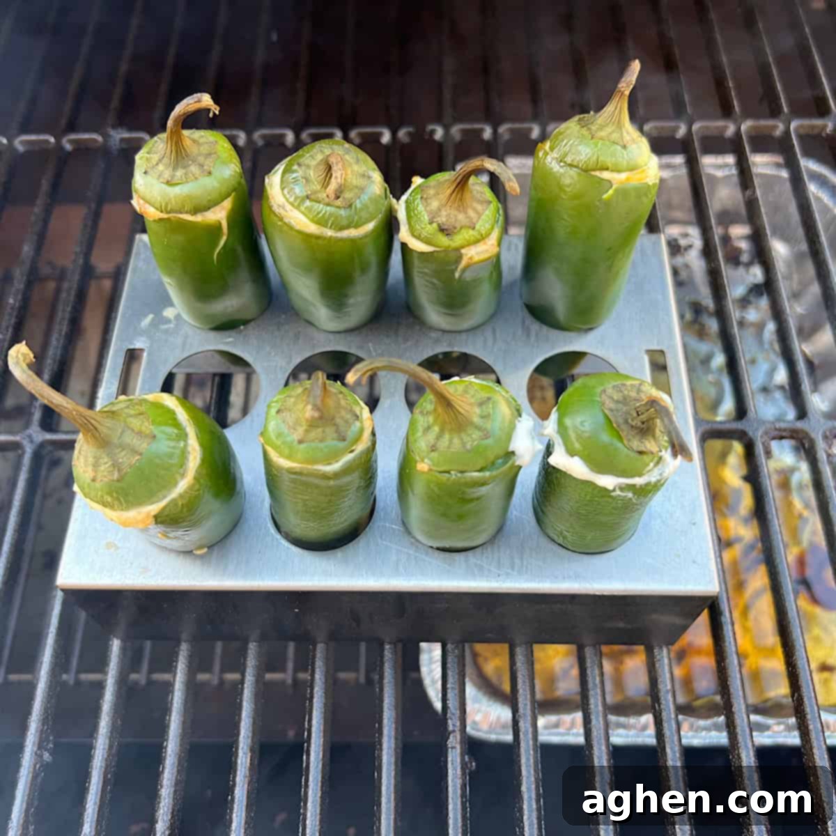 jalapeno sitting in jalapeno popper tray