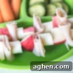 Kid-Friendly Turkey Apple Cheese Kabobs