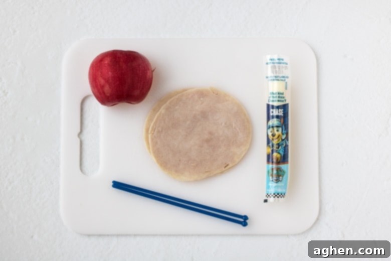 Ingredients for Turkey Apple Cheese Kabobs