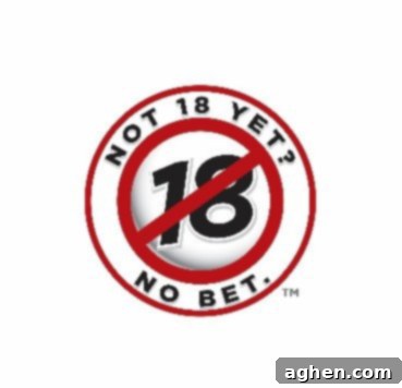 Not 18 yet? No Bet. TM - A reminder about the legal age for purchasing lottery tickets.