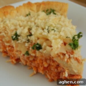 Cheesy Chicken Parmesan Pie 2 Chicken Parmesan Pie in a pie dish