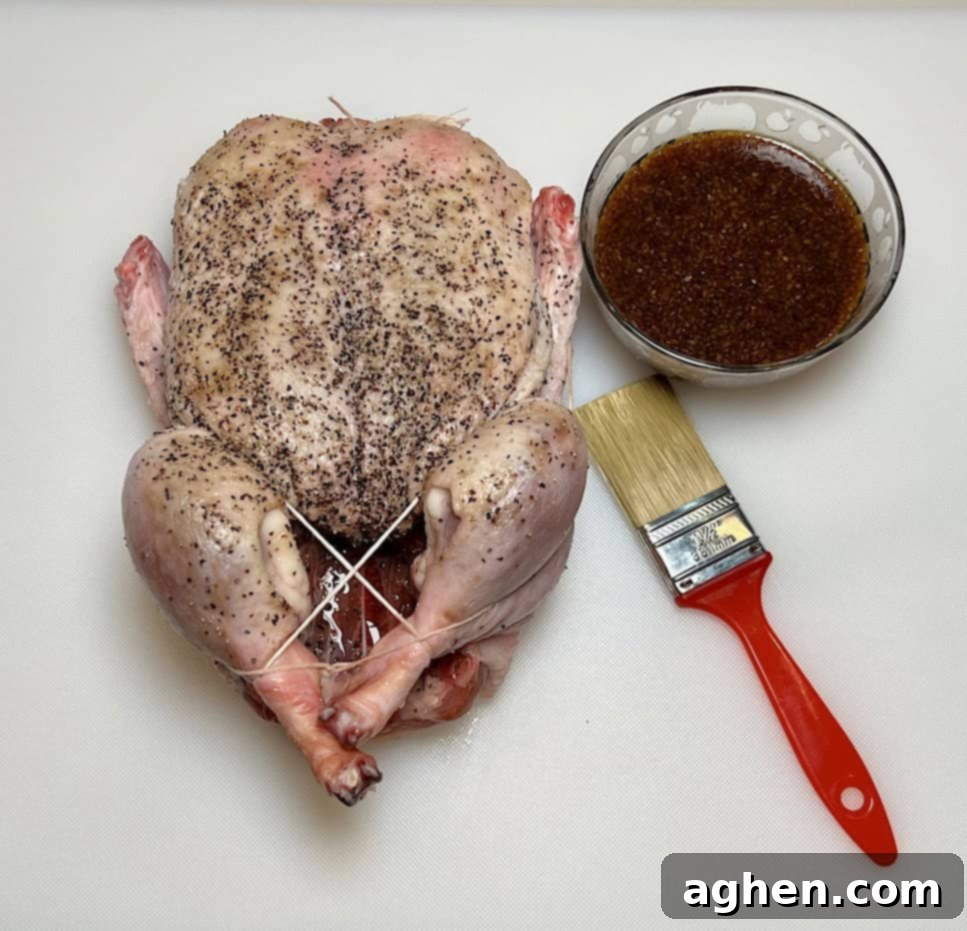 Smoked Duck: So Easy, So Good 4 marinade brushed on raw duck