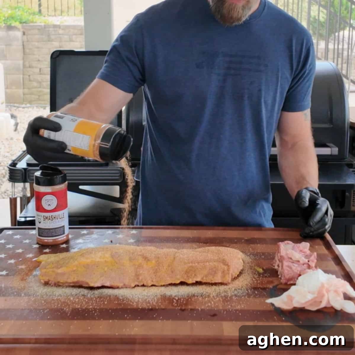 Lazy Ribs No Wrap: Your Easiest Classic Upgrade 6 Applying rub to the top side of ribs