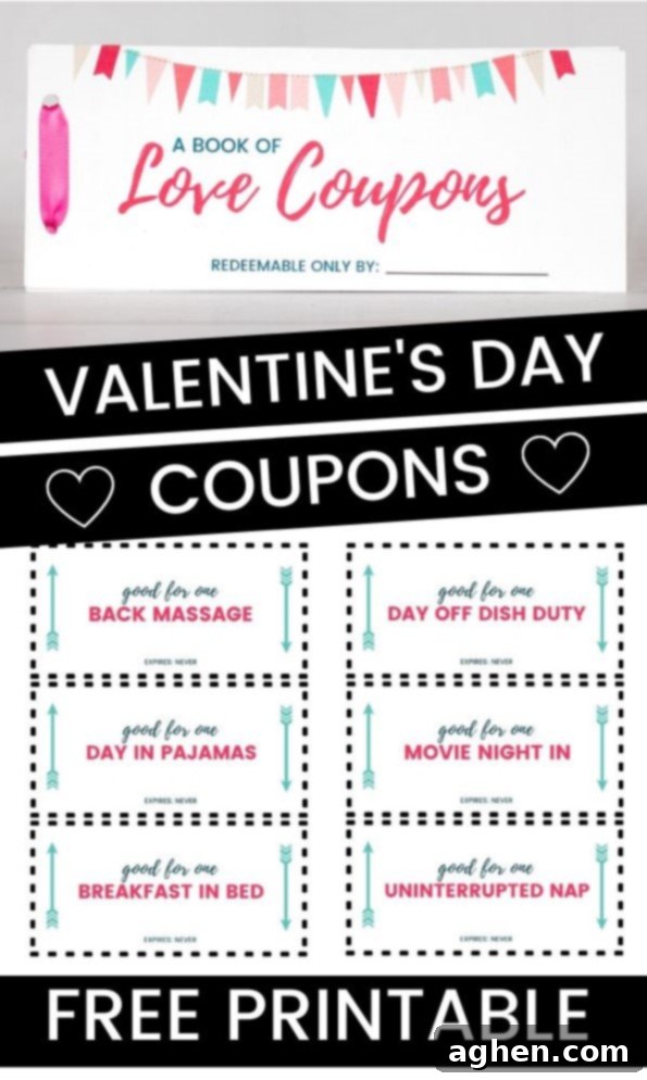 Valentine's Day Coupons - Pin for later
