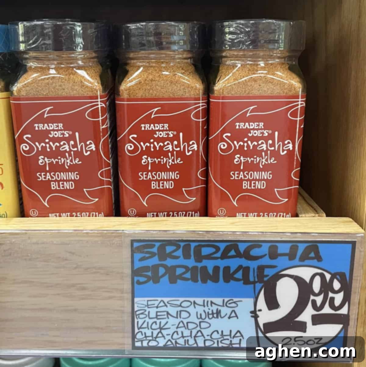 Before The Flame: Essential Seasonings For Your Big Green Egg 13 Trader Joe's Sriracha Sprinkle Seasoning Blend jar