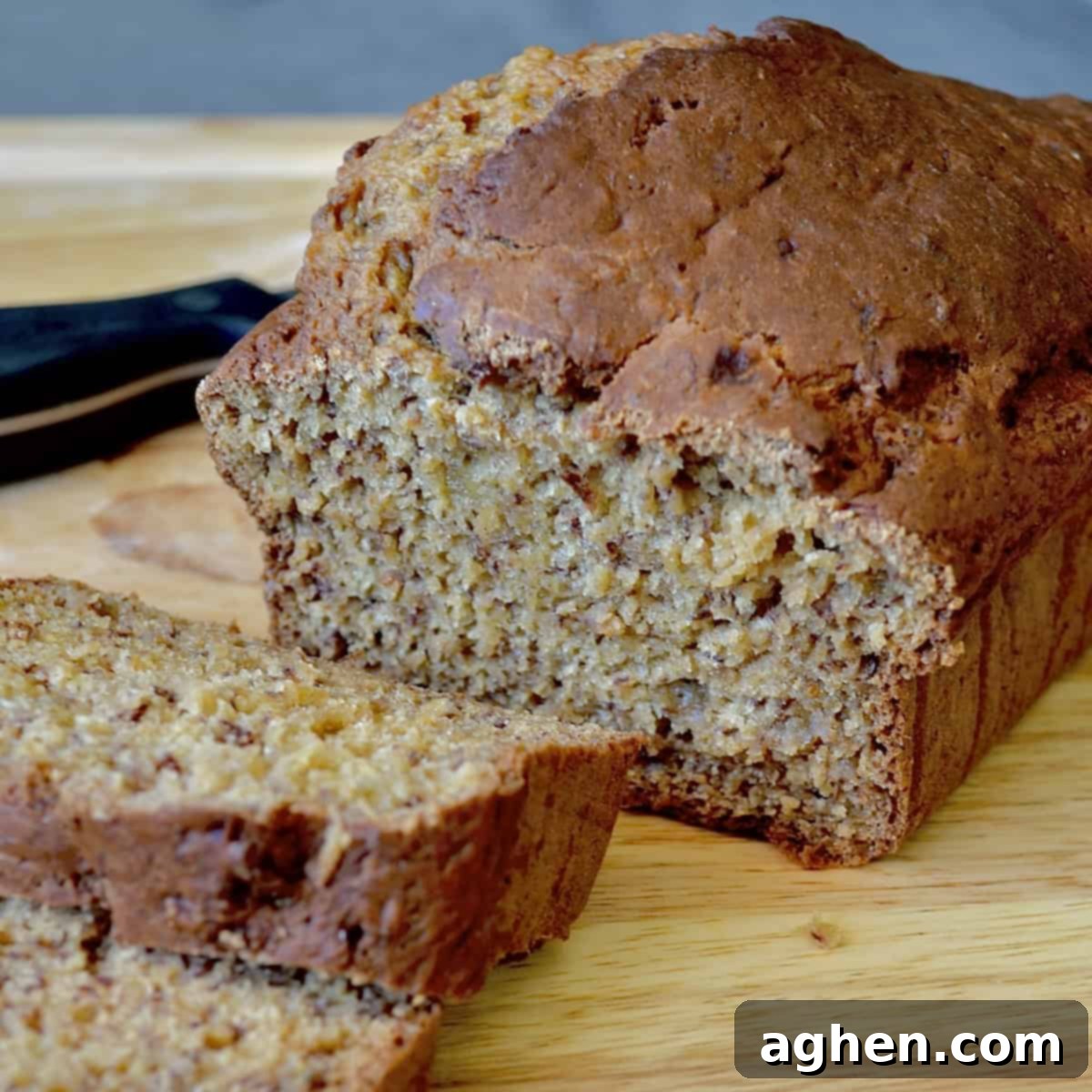 Loaf of banana bread