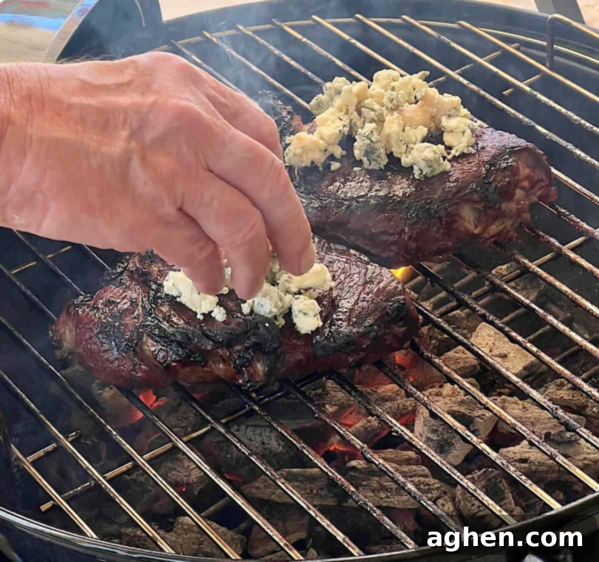 A vibrant spread of perfectly grilled meat and vegetables, including steak, chicken, sausages, and corn on the cob, demonstrating successful barbecue