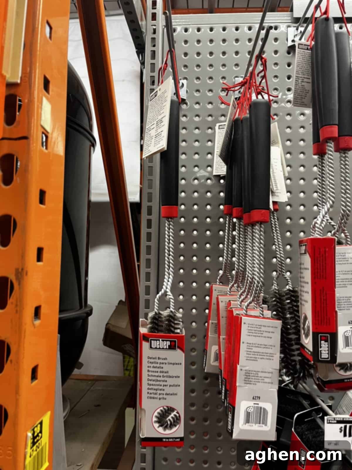 Weber grill brush on display
