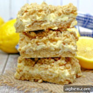 Oatmeal Lemon Creme Bars recipe card image