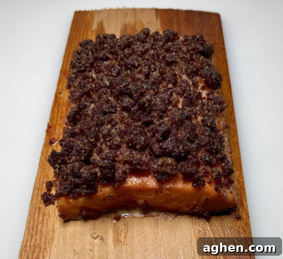 smoked cedar plank salmon