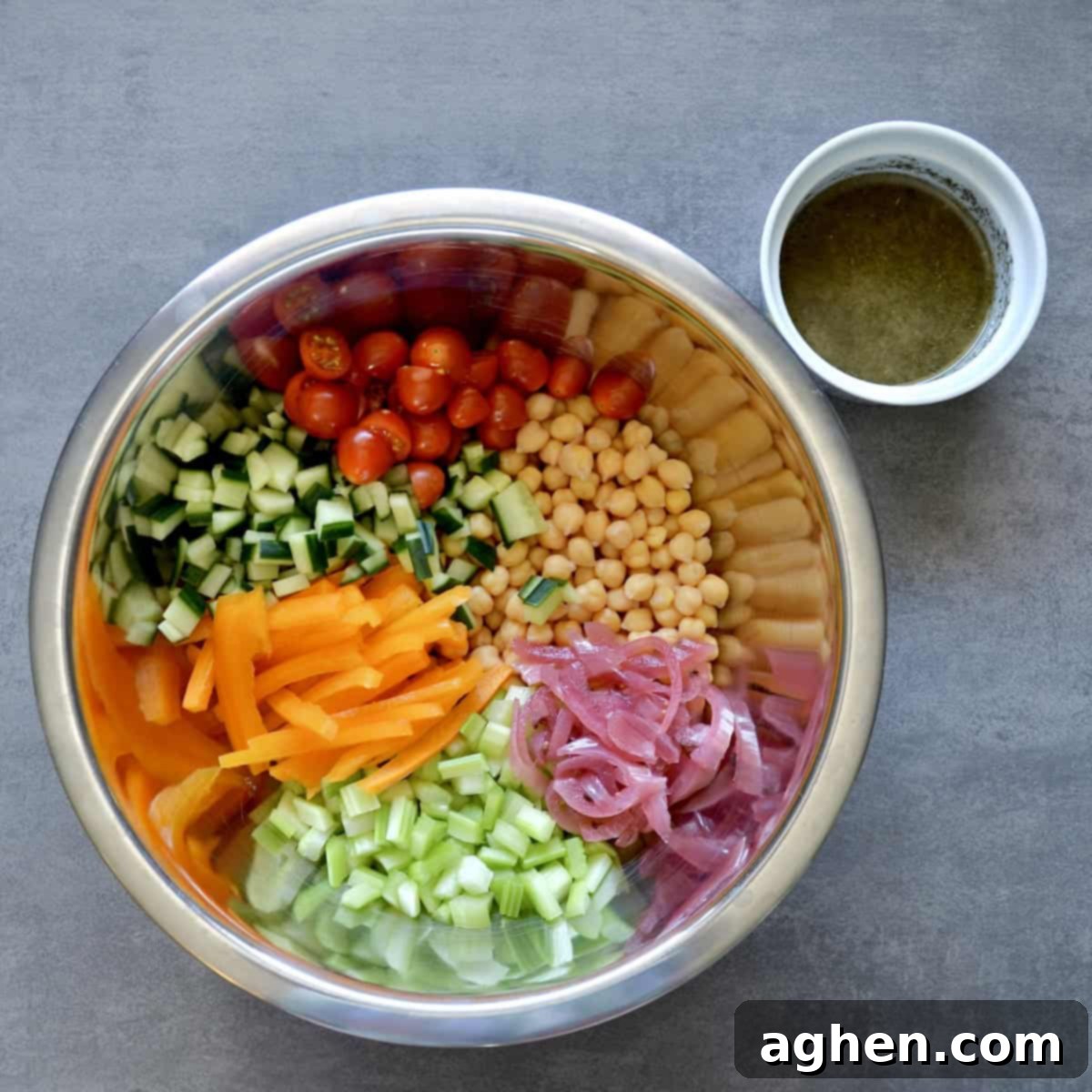 Weight Watchers Chickpea Salad: Your Refreshing Summer Side 4 Process of making chickpea salad