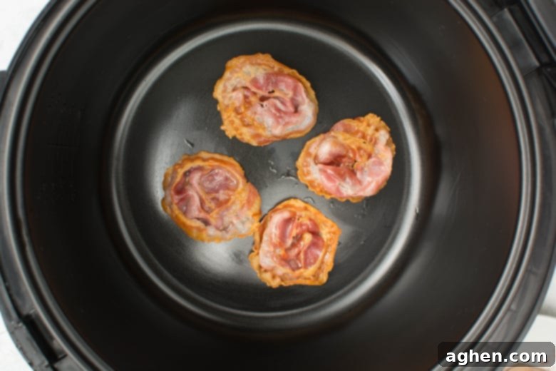 Pancetta cooked in Instant Pot