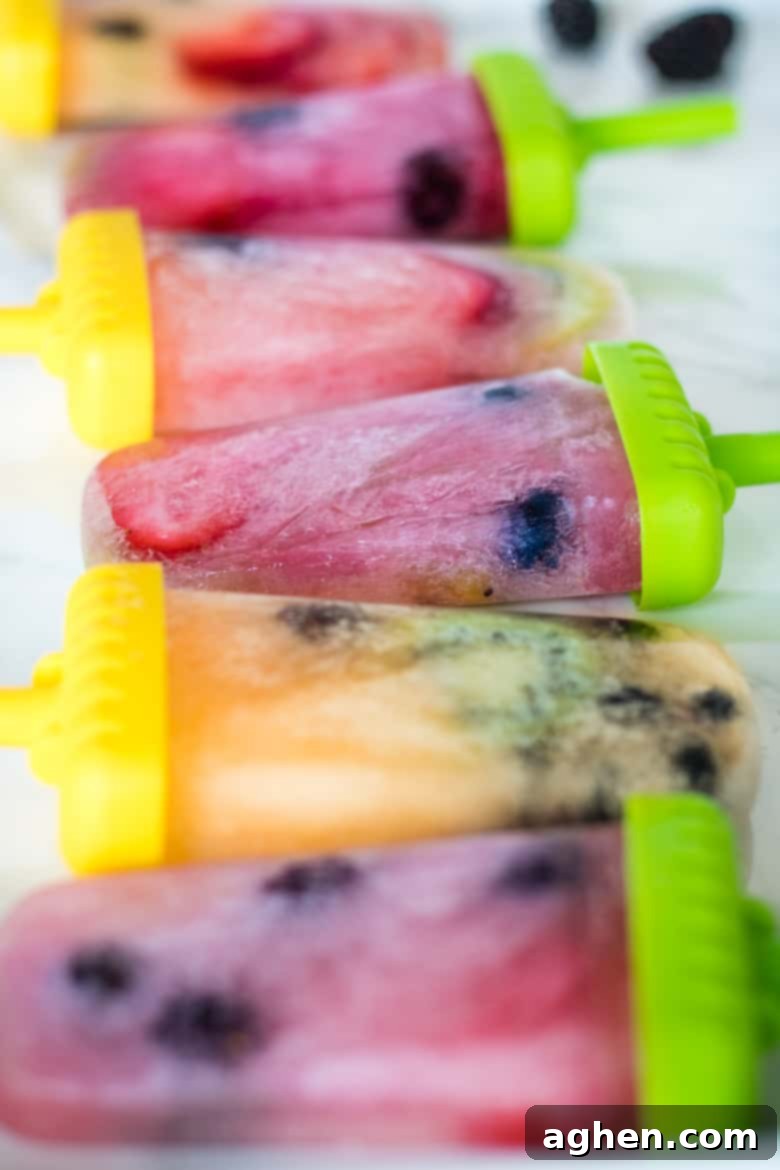 Sparkling Ice Fruit Popsicles