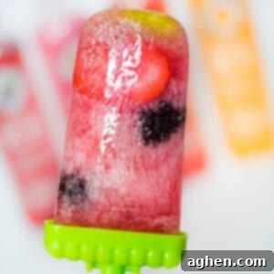 Sparkling Ice Fruit Popsicles