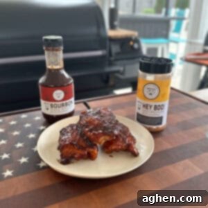 Smoked Chicken Thighs Finished, glazed and ready to serve.