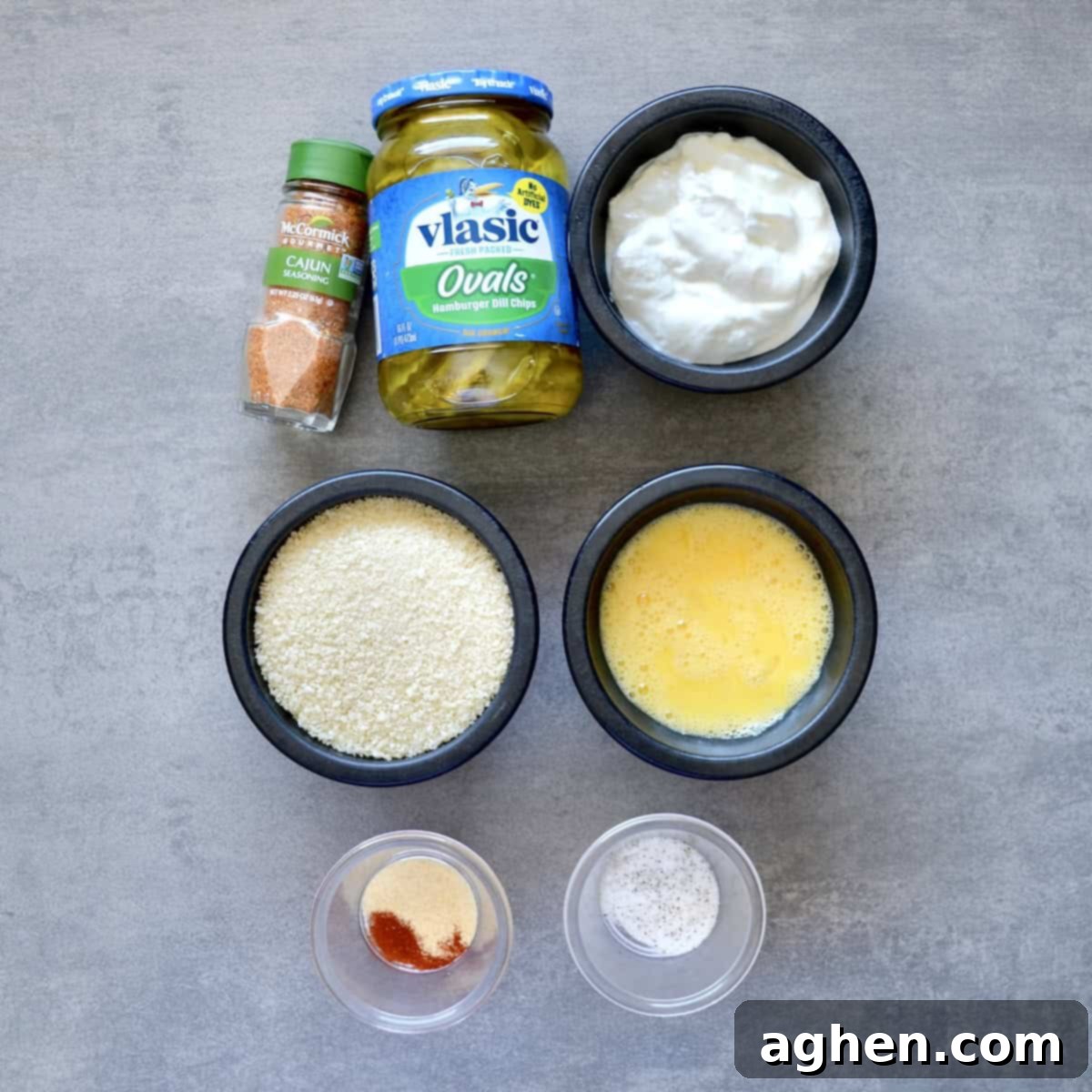 Ingredients for making air fryer pickles