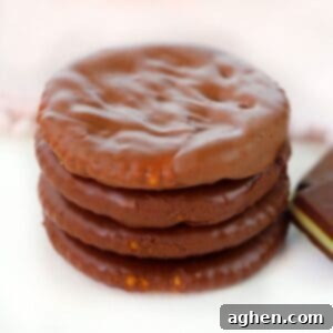 Ritz Thin Mints - Recipe card image of the finished crackers
