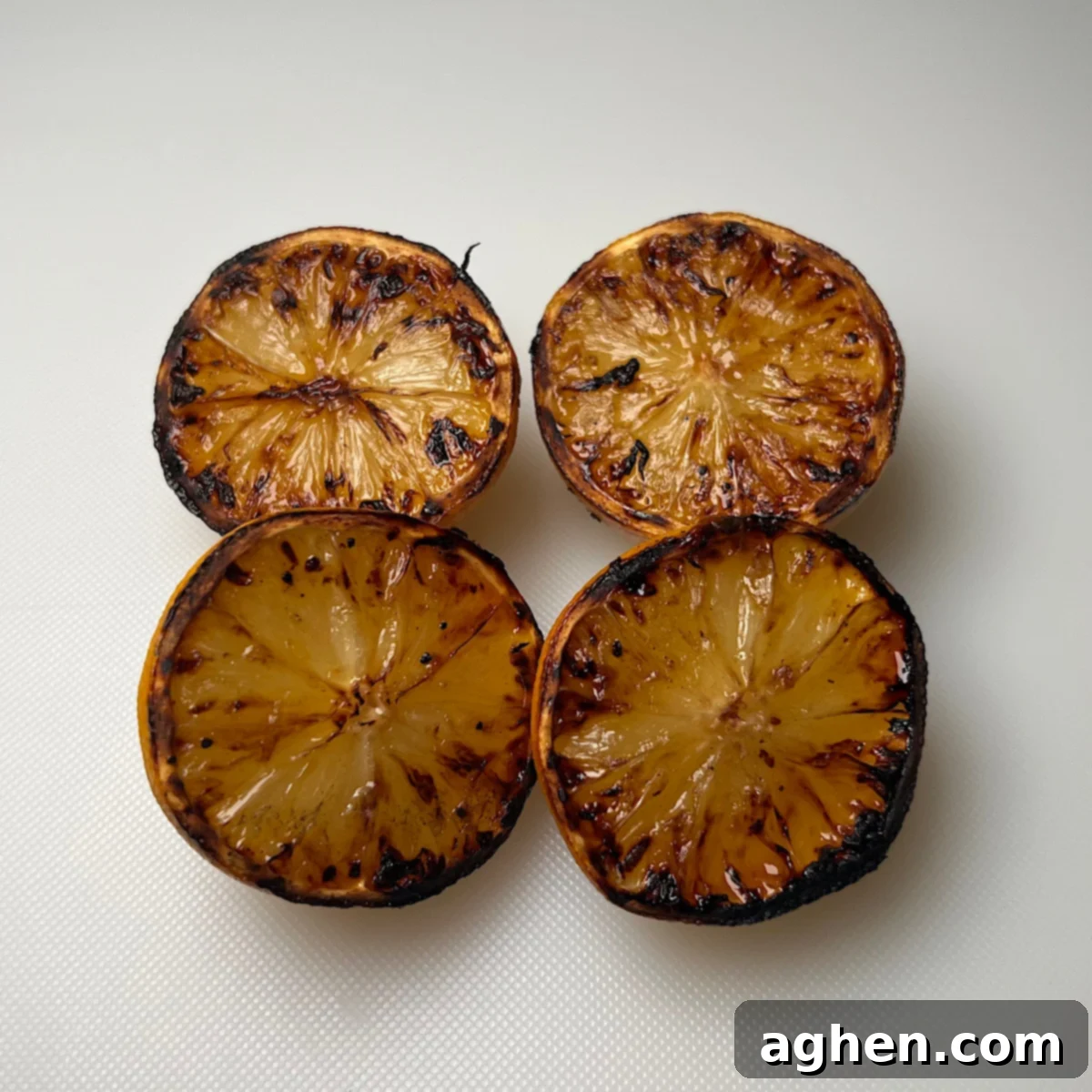 Master The Perfect Grilled Porterhouse Steak 10 Charred grilled lemon halves ready to be squeezed