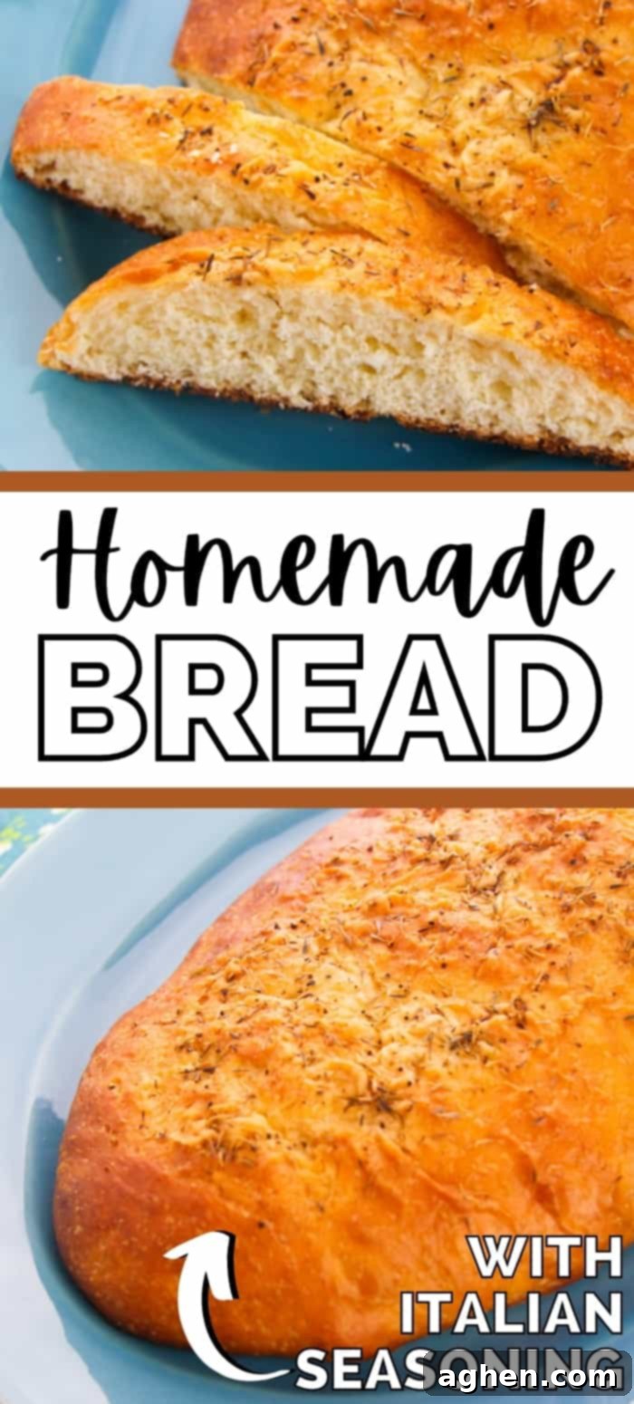 Homemade Bread with Italian Seasoning