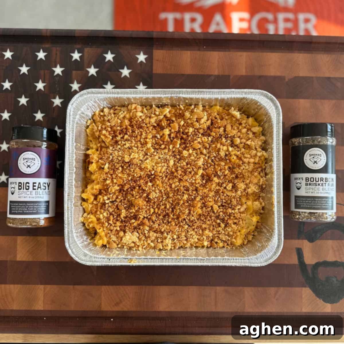 smoked mac and cheese finished