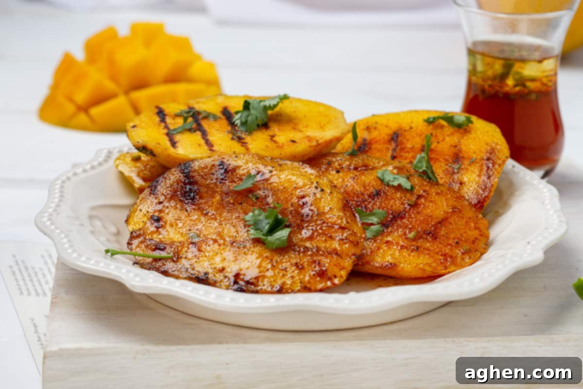 Grilled Mangoes