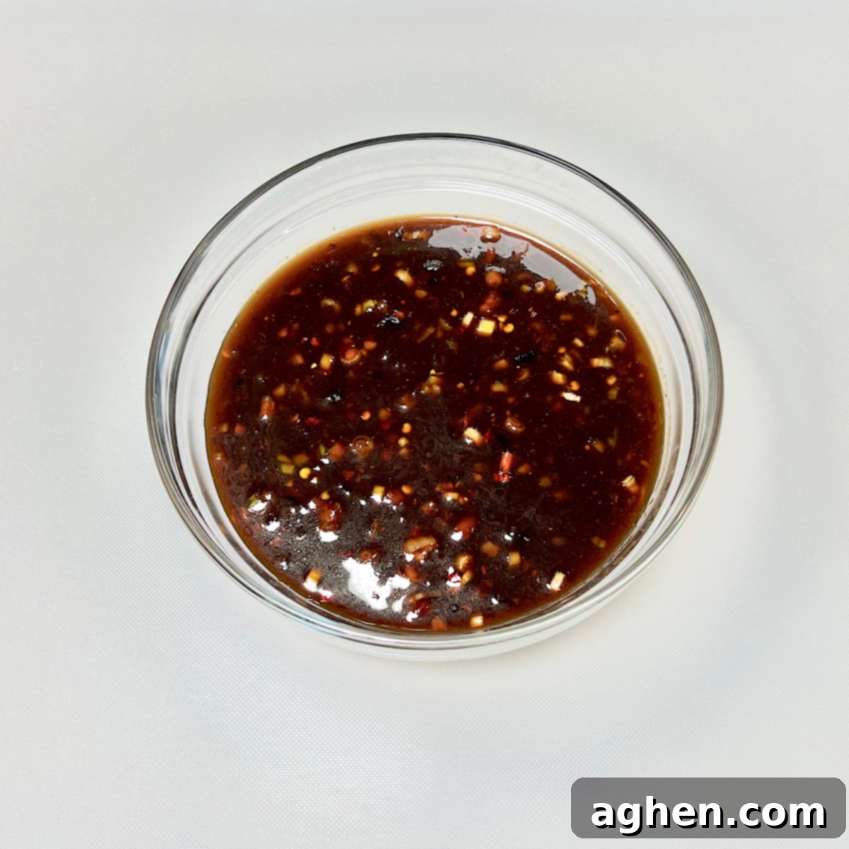 Asian chicken wing glaze simmering in a saucepan