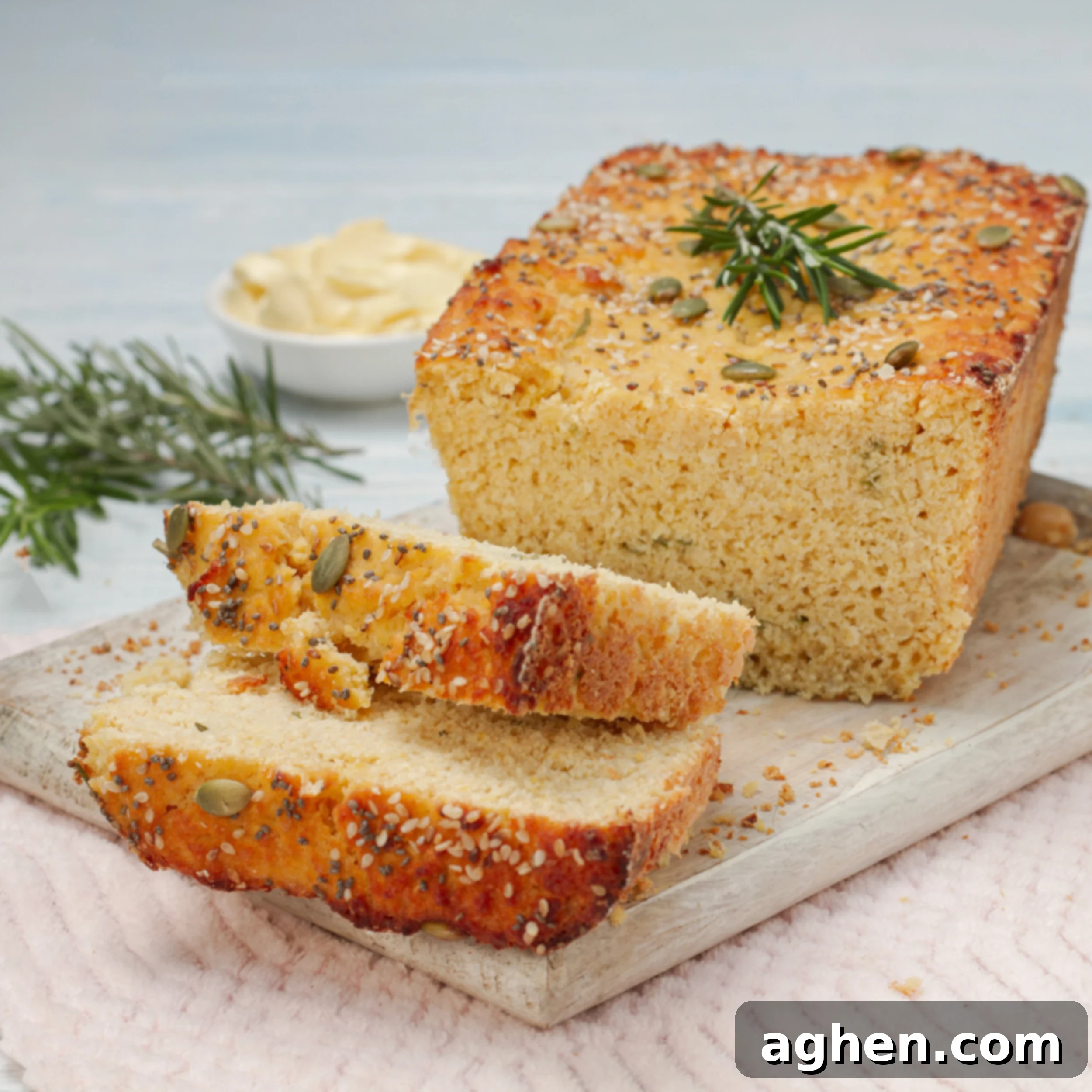 Instagram's Viral Chickpea Bread A Weight Watchers Dream 2 Fluffy, gluten-free chickpea bread, freshly baked and ready to slice.
